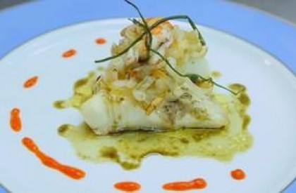 Peixe assado no forno, camarão no sal grosso e lula frita: Receita de Olivier Anquier