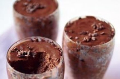 Mousse de chocolate com lascas de chocolate da chef Rachel Khoo