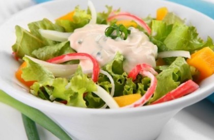 Salada com manga